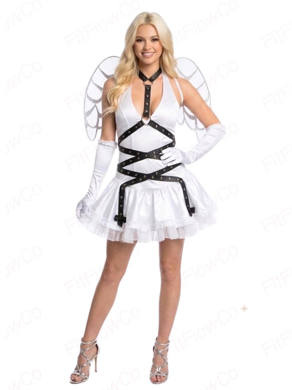 Rubie’s Secret Wishes Taste of Heaven Angel Costume Women XS White Black